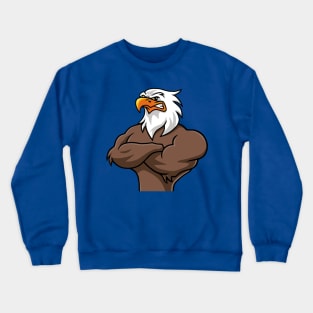 Bird Eagle Muscle Cartoon Super Strong Big Crewneck Sweatshirt